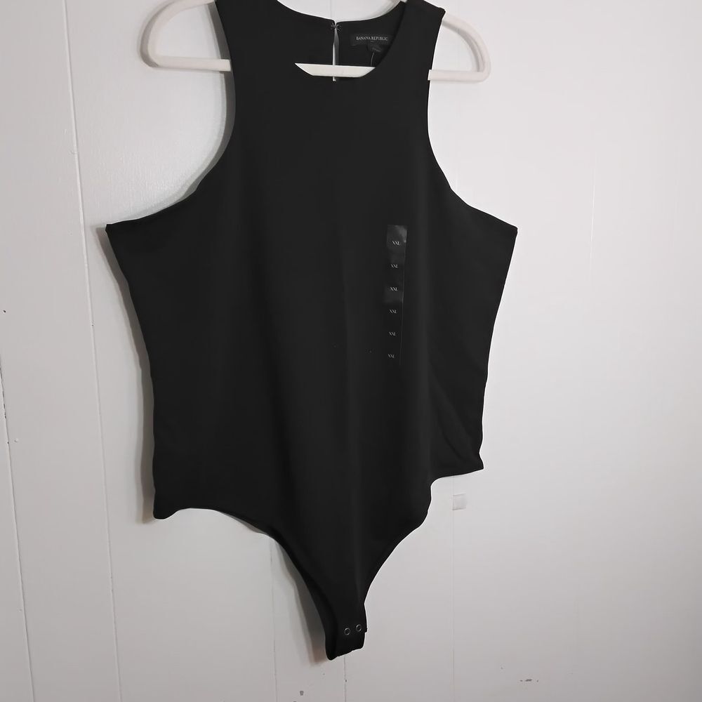Banana Republic Black Sleeveless Bodysuit